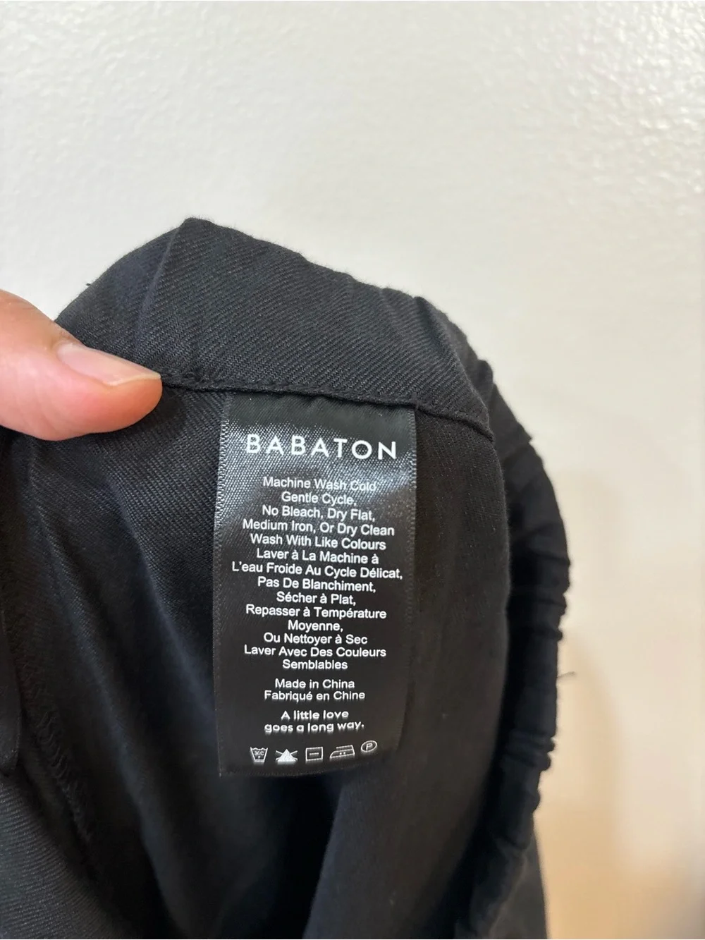 Babaton Linen Blend Jogger Black Pockets Pants Women’s Size XL